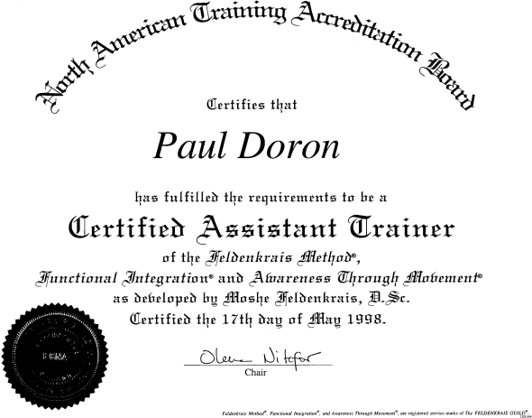 Certification page 1 of 1